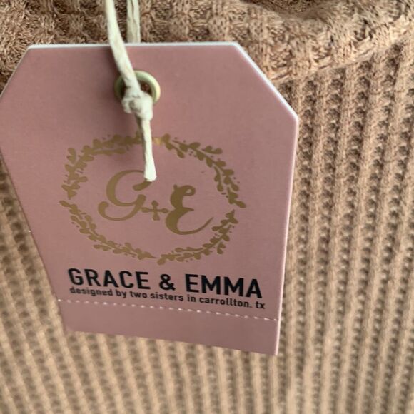 Grace & Emma nwt waffle knit turtleneck top size xl - Picture 5 of 6